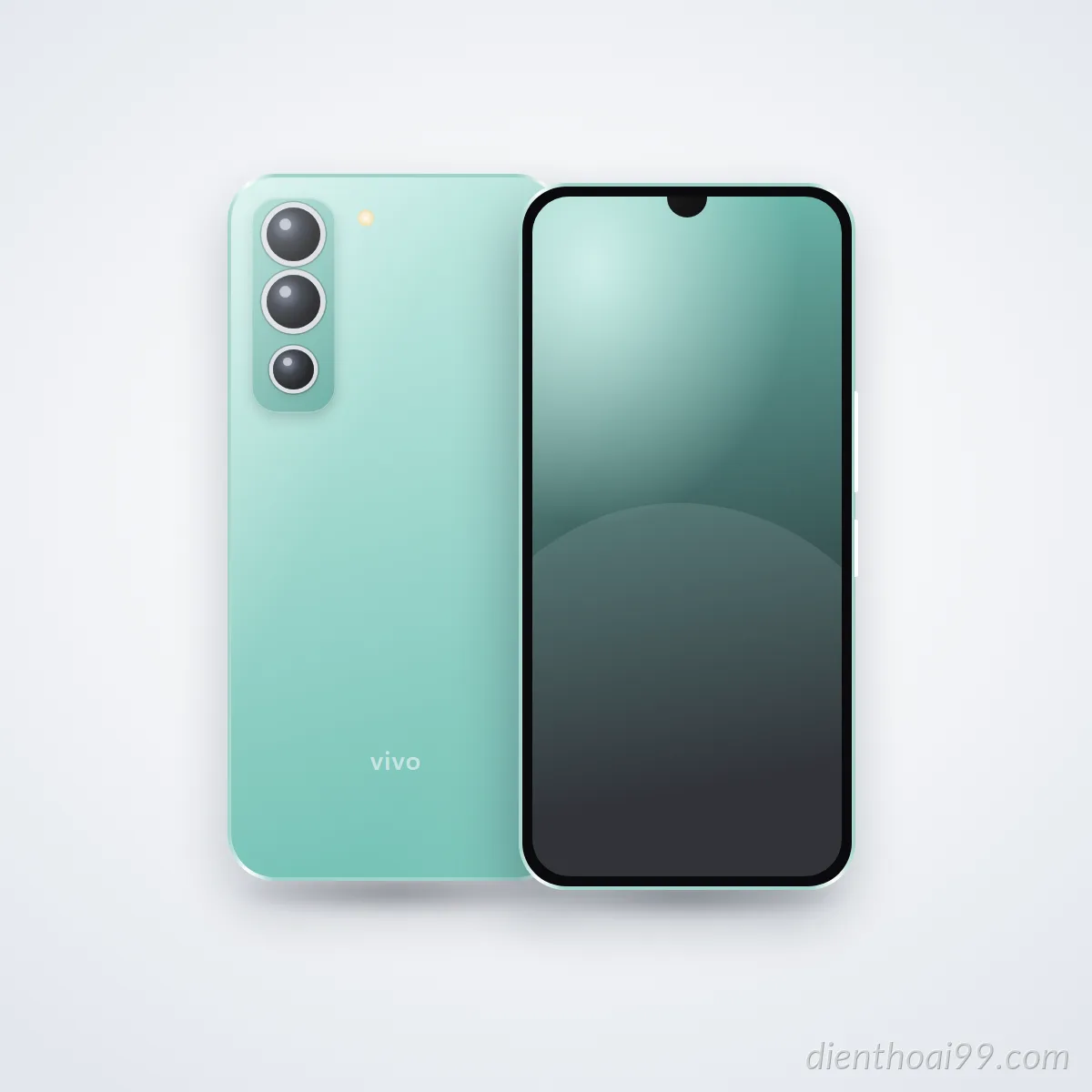 Mặt trước và mặt sau điện thoại vivo Z8x (ảnh minh hoạ)