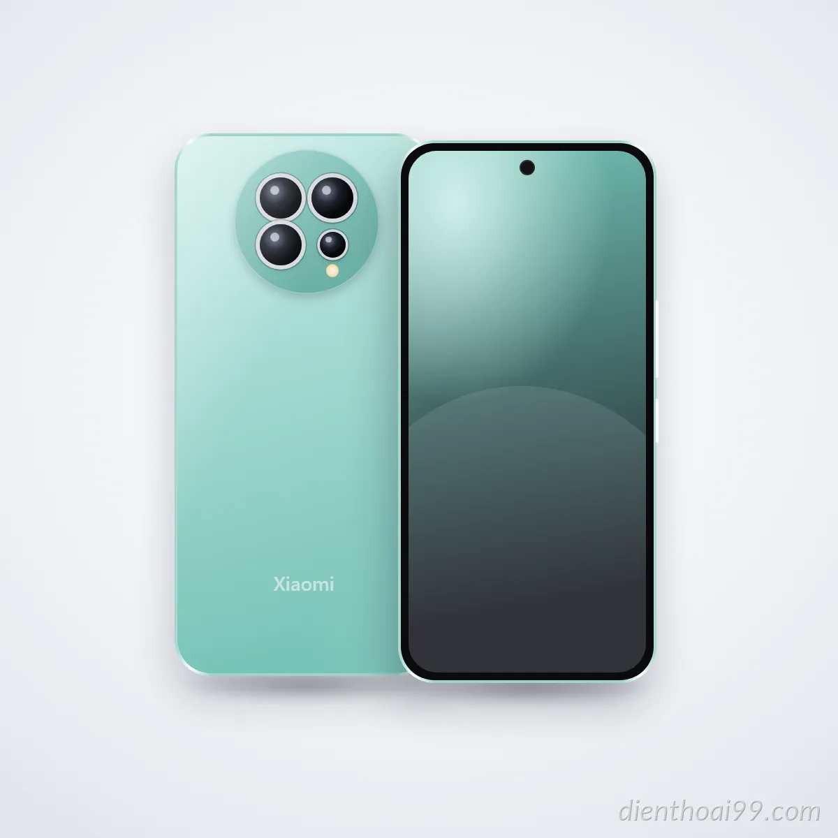 Mặt trước và mặt sau điện thoại Xiaomi 12 Ultra (ảnh minh hoạ)