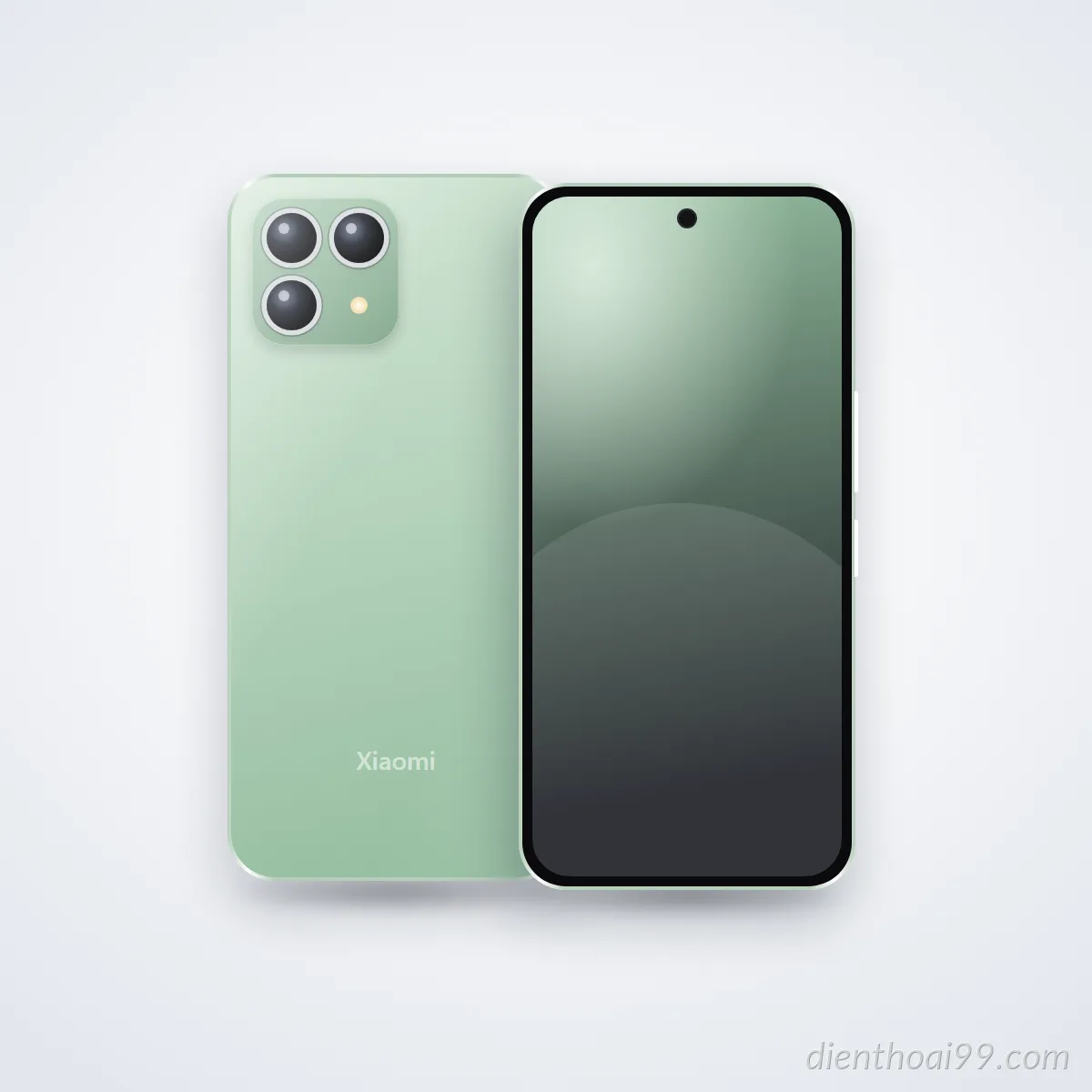 Mặt trước và mặt sau điện thoại Xiaomi 12X (ảnh minh hoạ)